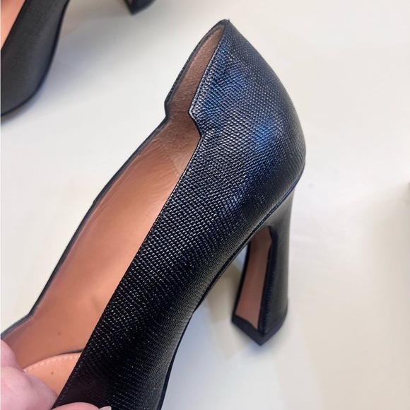 THE FOLD MADE IN ITALY NWT Black High-Heeled Pointed-Toe Pumps - Picture 10 of 10